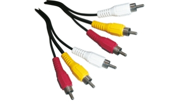 Schwaiger CIK5015 533 composite video cable 1.5 m 3 x RCA Black