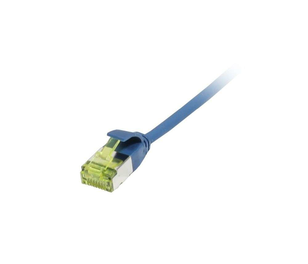 EU Product - Patchkabel RJ45 CAT6A 500Mhz blau U/FTP slimline rund d - Cable - Network thumbnail