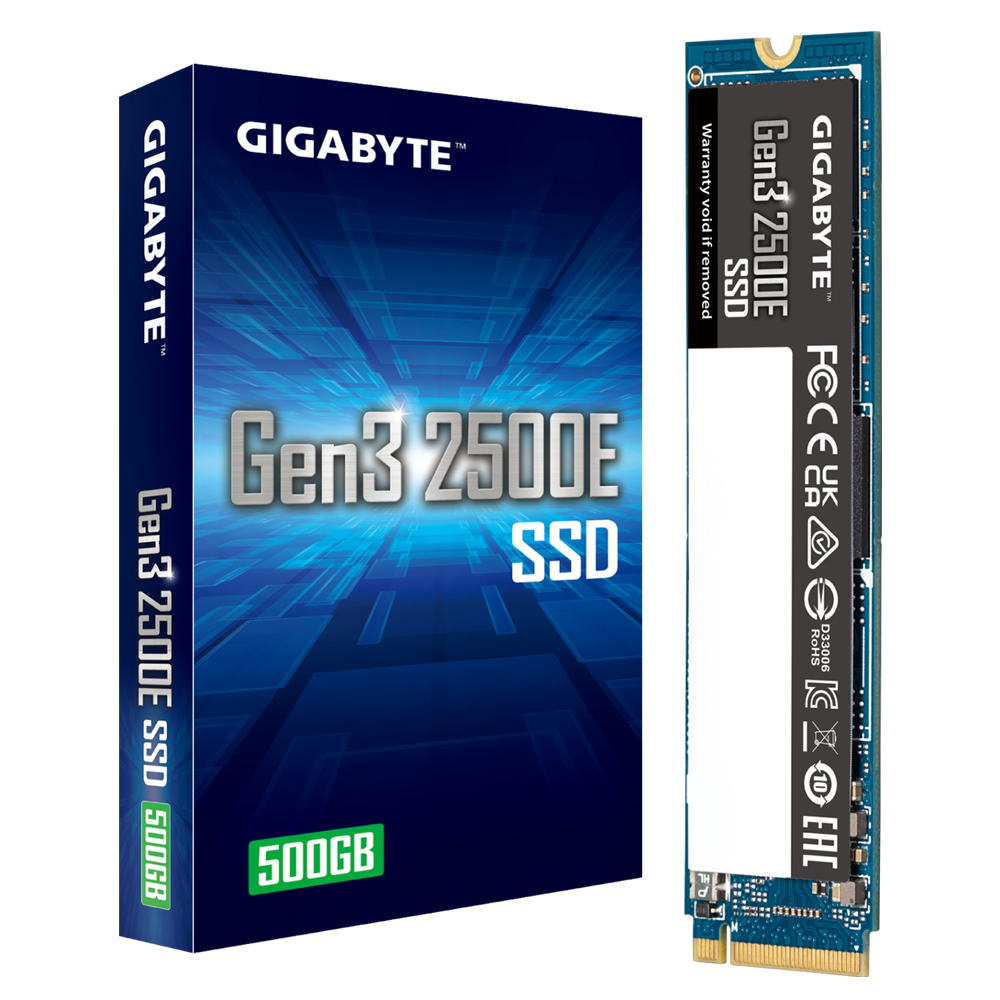 Image of Gigabyte Gen3 2500E SSD 500GB M.2 PCI Express 3.0 NVMe