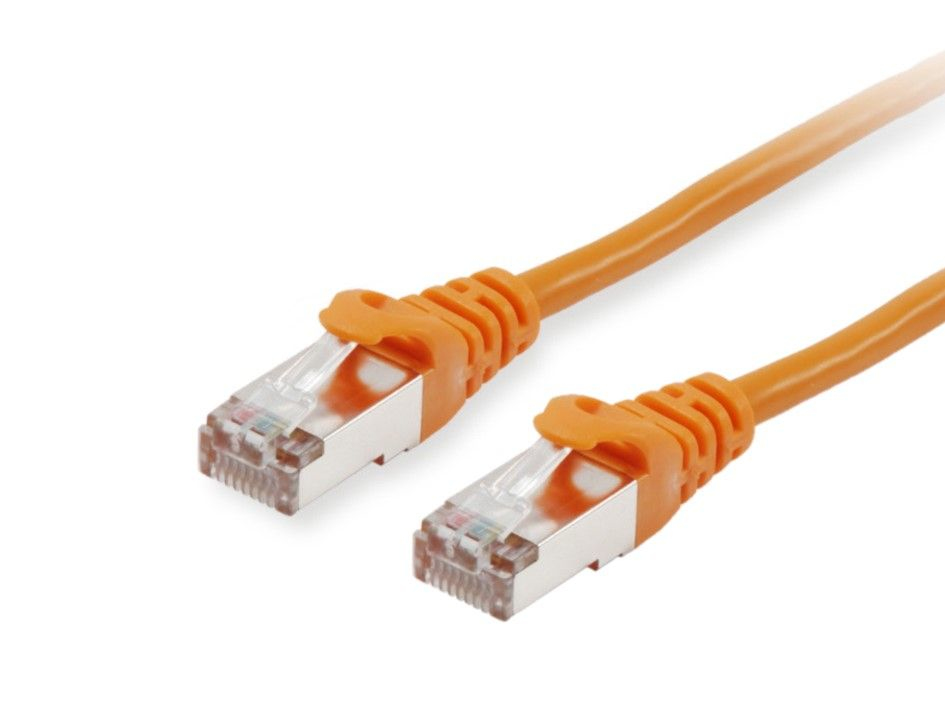 Photos - Cable (video, audio, USB) Equip Cat.6 S/FTP Patch Cable, 0.5m, orange 605577 