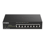 D-Link DGS-1100-08PLV2 network switch Managed L2 Gigabit Ethernet (10/100/1000) Power over Ethernet (PoE) Black