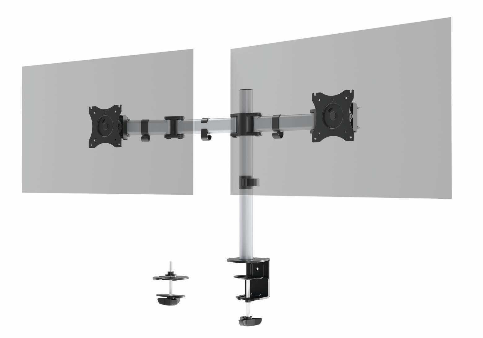 Photos - Mount/Stand Durable 509523 monitor mount / stand 68.6 cm  Clamp Silver (27")