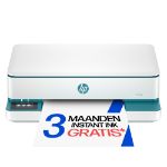HP ENVY 6122e Wireless All-in-One Kleur Printer, Instant Ink; Foto's printen