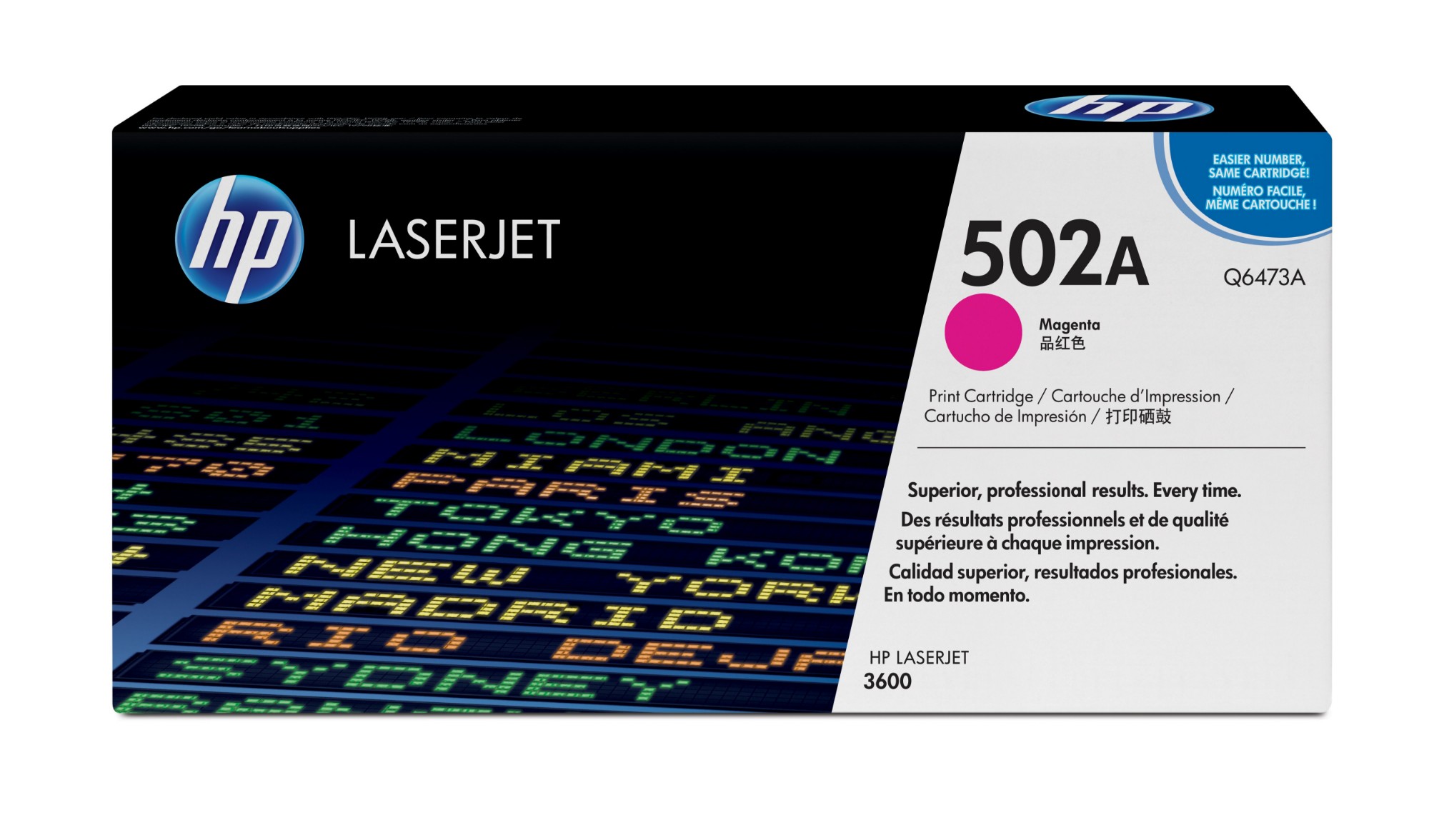 HP Q6473A/502A Toner cartridge magenta, 4K pages/5% for HP Color LaserJet 3600
