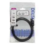 Deltaco DP8K-1010 DisplayPort cable 1 m Black