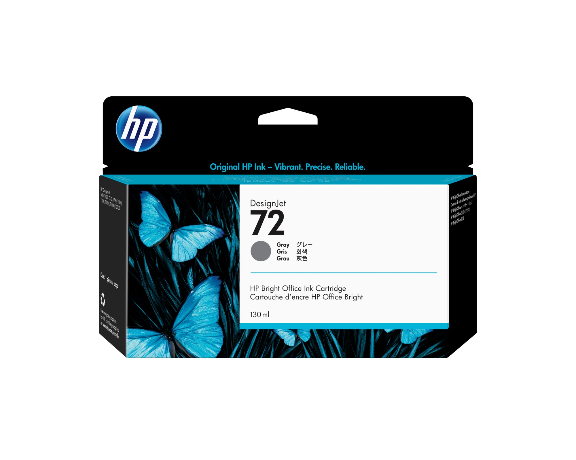 HP C9374A/72 Ink cartridge gray 130ml for HP DesignJet T 1100/1200/1300/620