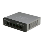 Cisco Small Business SF110D-05 Unmanaged L2 Fast Ethernet (10/100) Zwart