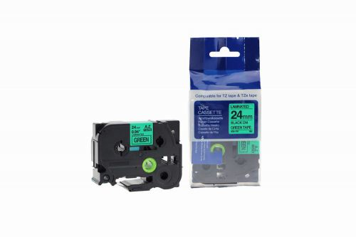 CTS Compatible Brother P-Touch TZe-751 Black on Green also for TZ-751 Label Cassette