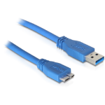 DeLOCK 83502 USB cable USB 3.2 Gen 1 (3.1 Gen 1) 5 m USB A Micro-USB B Blue
