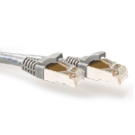 ACT Grijze 30 meter LSZH SFTP CAT6A patchkabel snagless met RJ45 connectoren