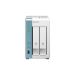 QNAP TS-233 server NAS e di archiviazione Mini Tower Collegamento ethernet LAN Bianco Cortex-A55