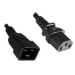 Microconnect PE030610 power cable Black 1 m C13 coupler C20 coupler