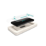 eSTUFF INFINITE iPhone 16 Pro/17 EcoFlex Screen Protector with paper installation tray. Titan Shield