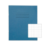 Rhino 8 x 6.5 Exercise Book 48 Page 10mm Squares S10 Light Blue (Pack 100) - VEX342-383-8 DD