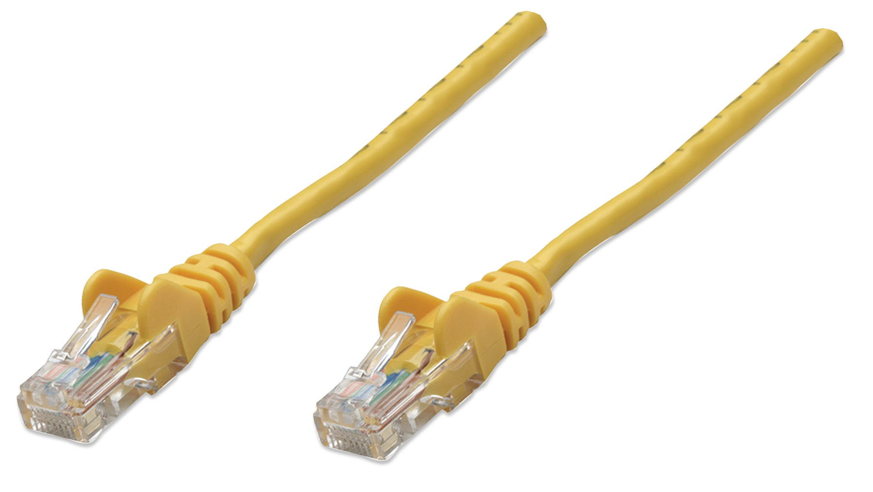 Photos - Cable (video, audio, USB) INTELLINET Network Patch Cable, Cat5e, 5m, Yellow, CCA, U/UTP, PVC, RJ 319 