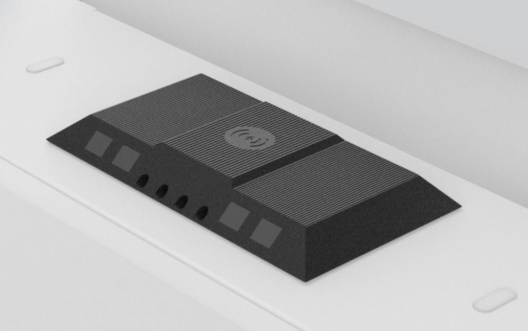 H914-BK desktop sit-stand workplace accessory