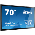 iiyama TH7067MIS-B1AG Signage Display Digital signage flat panel 176.5 cm (69.5") LED 350 cd/m² Full HD Beige Touchscreen