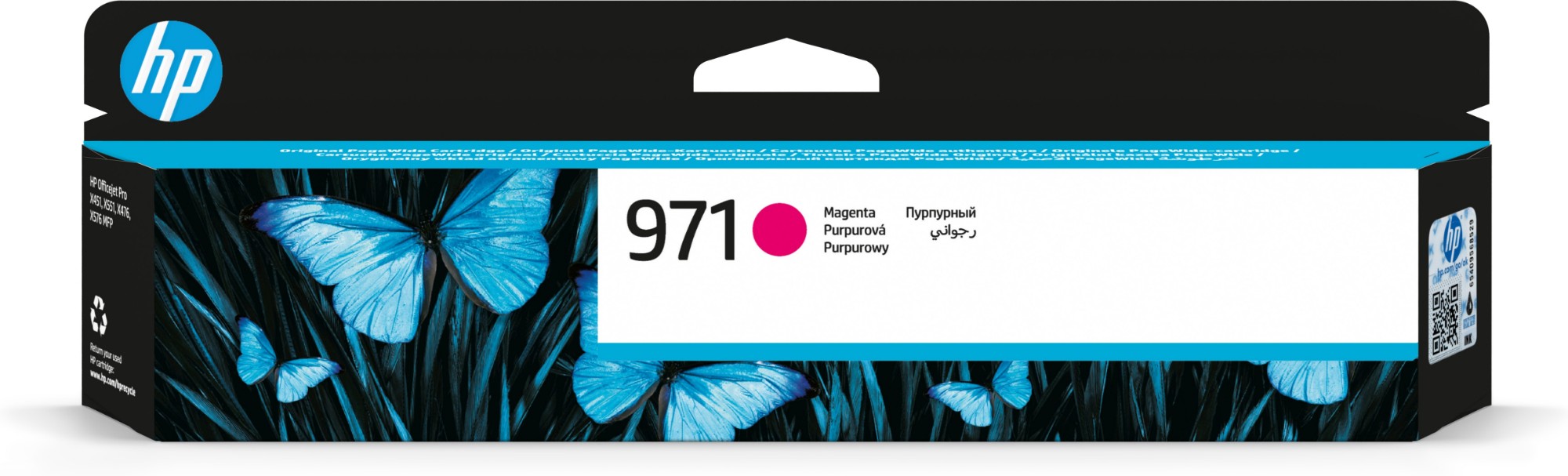 HP CN623AE/971 Ink cartridge magenta, 2.5K pages ISO/IEC 24711 24.5ml for HP OfficeJet Pro X