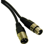 C2G 25ft Pro- XLR Male to XLR Female audio cable 7.5 m XLR (3-pin) Black