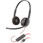 POLY Blackwire C3220 USB-A Black Headset (Bulk)