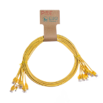 Cablenet 2m Cat6 RJ45 Yellow U/UTP LSOH 30AWG Slim Snagless Booted Patch Lead (PK10)