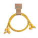 Cablenet 1m Cat6 RJ45 Yellow U/UTP LSOH 30AWG Slim Snagless Booted Patch Lead (PK10)