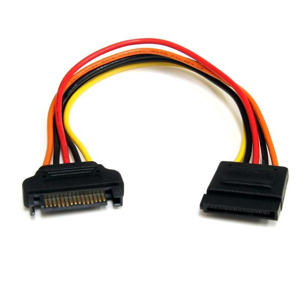Image of StarTech.com 8in 15 pin SATA Power Extension Cable
