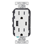 Leviton T5633-W socket-outlet NEMA 5-15R White