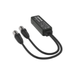 Turtle AV Dante Dual Channel Dante to Analog XLR Adapter. Made from 90% recycled plastic, including 5% Ocean Bound Plastic.