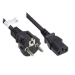Alcasa P0030-S015 power cable Black 1.5 m Power plug type E+F C13 coupler