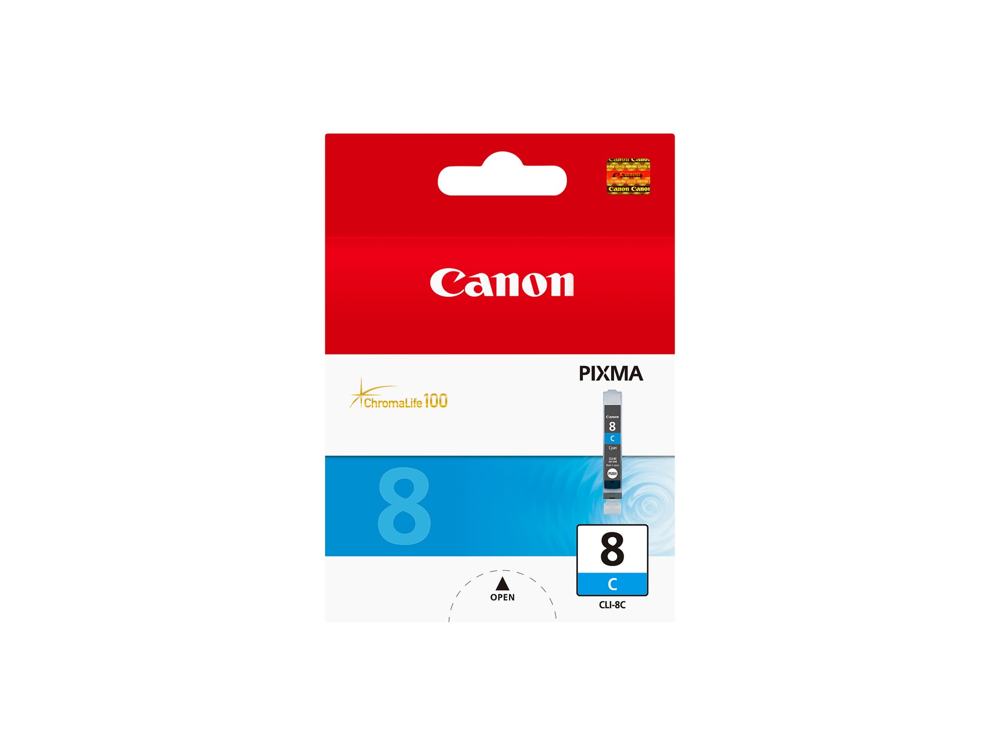 Canon 0621B001|CLI-8C Ink cartridge cyan, 420 pages ISO/IEC 24711 13ml for Canon Pixma IP 3300/4200/6600/MP 960/Pro 9000