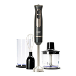 Black & Decker BXHBA800E Immersion blender 800 W Black, Transparent
