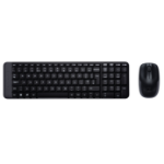 Logitech Wireless Combo MK220 keyboard Mouse included RF Wireless QWERTZ Czech Black