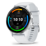 Garmin Venu 3 3,56 cm (1.4") AMOLED 45 mm Digitaal 454 x 454 Pixels Touchscreen Zilver, Wit Wifi GPS