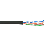 ACT CAT5E U/UTP soepel patch zwart 100 m