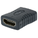 Manhattan HDMI Straight Coupler/Connector, 4K@60Hz, Suitable for ALL 4K & 1080p uses, Connect HDMI cables up to 5m on each side, Black, Female/Female, Ultra HD 4k x 2k,Lifetime Warranty,Fully Shielded,Gold Plated Contacts,Premium High Speed. Equivalent to