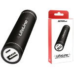 Advanced Accessories LifeLine 2200-X Power Bank [8 Pin/USB-C/MicroUSB] Mobile Phone Emergency Charger-Black