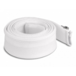 DeLOCK Braided Sleeve with zip fastener heat-resistant 2 m x 50 mm white