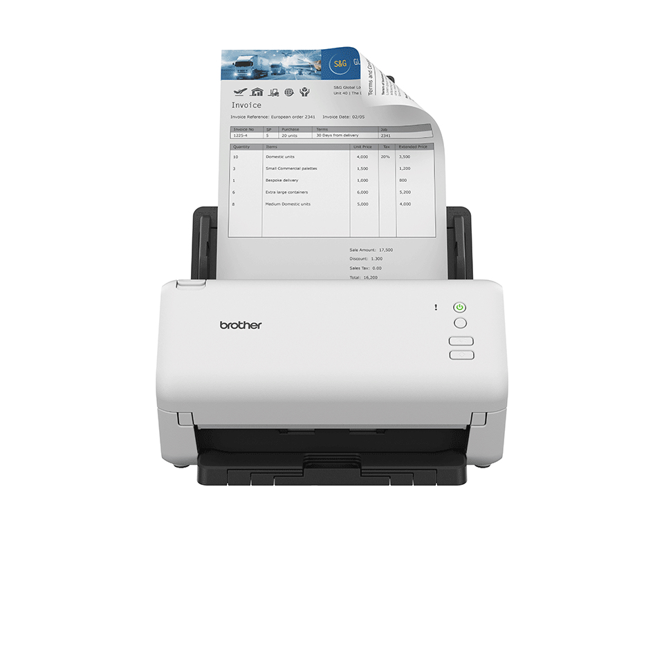 Brother ADS-4100 scanner ADF scanner 600 x 600 DPI A4 Black. White