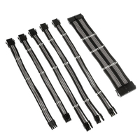 Image of Pro Gamersware Core Adept Braided Cable Extension Kit - Black/Grey...