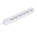 Bachmann 381.247K power extension 1.5 m 6 AC outlet(s) White