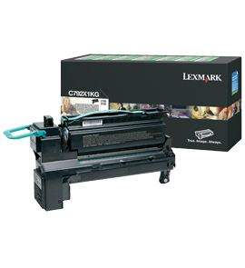 Lexmark C792X1KG Toner cartridge black extra High-Capacity return program, 20K pages ISO/IEC 19798 for Lexmark C 792