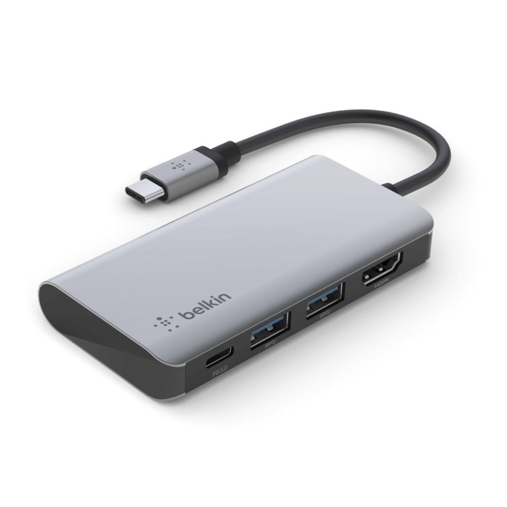 Belkin AVC006btSGY USB 3.2 Gen 1 (3.1 Gen 1) Type-C 5000 Mbit/s Silver