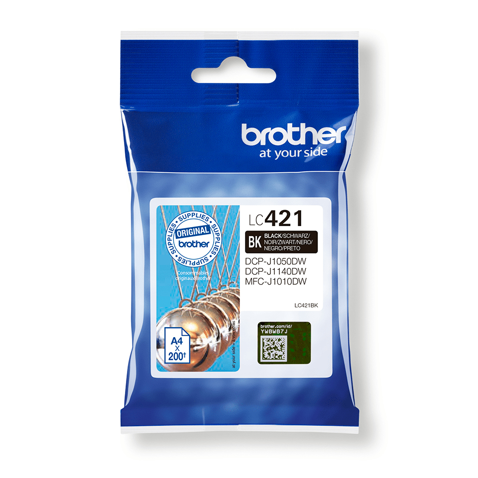 Image of Brother LC-421BK Ink cartridge black, 200 pages for Brother DCP-J 1050
