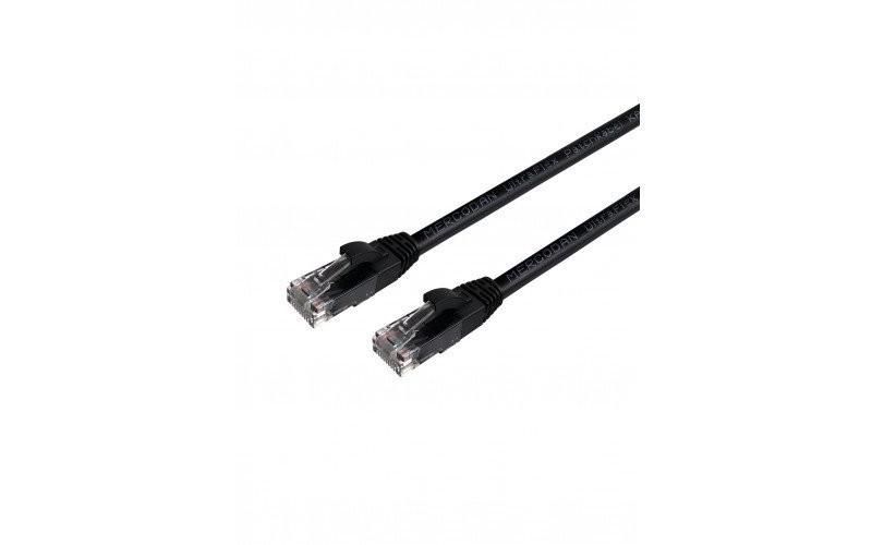 Mercodan UltraFlex Patchkabel KAT6 UTP. 30m. Sort. LSZH Halogenfri. AW