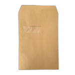 CTS Wholesale C4 Envelopes Window Self Seal 90gsm Manilla (Pack of 250)