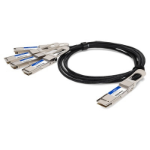 AddOn Networks DAC-Q56DD-4Q56-1M-AO InfiniBand/fibre optic cable 39.4" (1 m) 4xQSFP56 QSFP-DD Black, Silver