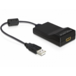 DeLOCK USB 2.0 - HDMI M/F USB graphics adapter Black