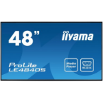 iiyama ProLite LE4840S-B1 Digital signage flat panel 121.9 cm (48") LED 350 cd/m² Full HD Black 12/7