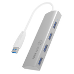 ICY BOX IB-AC6401 - USB 3.2 Gen 1 (3.1 Gen 1) Type-A - USB 3.2 Gen 1 (3.1 Gen 1) Type-A - 5000 Mbit/s - Silver - Aluminium - China